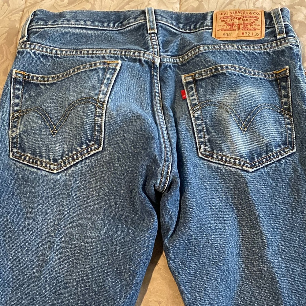 LEVI’S 505 DARK WASH JEANS